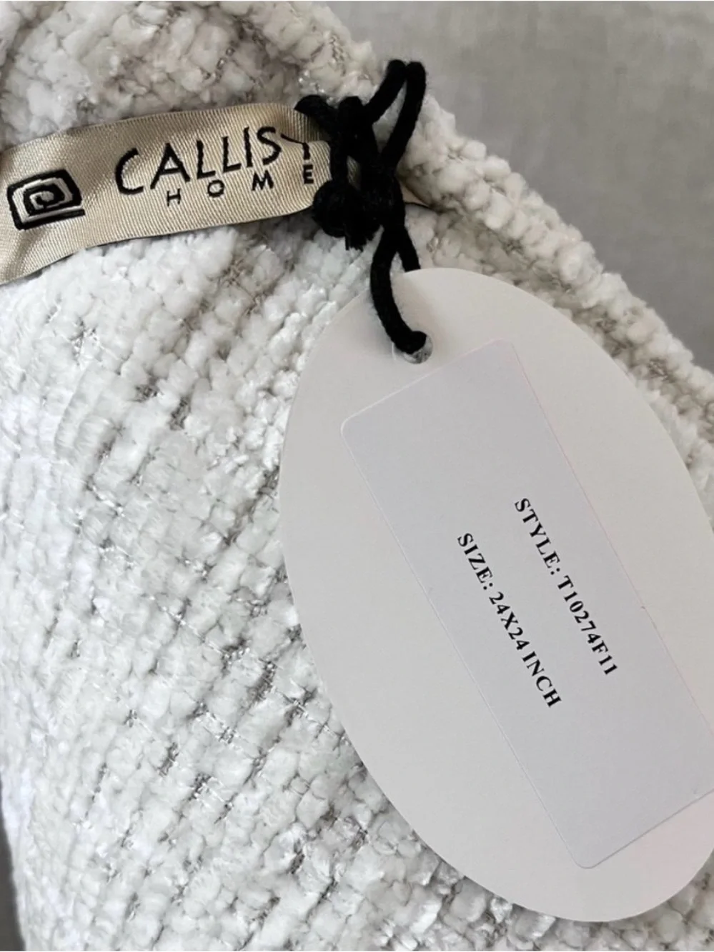 1-NWT CALLISTO HOME WEAVE DESIGN VELVET LUXURY DECORATIVE PILLOW (T10274F11)